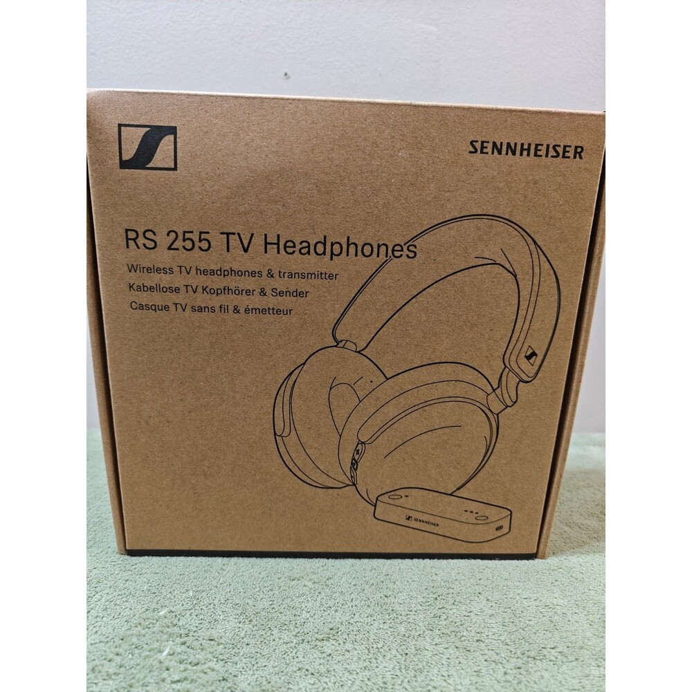 Sennheiser RS 255 TV Headphones Wireless System BTA1 Transmitter New Open Box